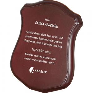 Ahşap Plaket ( 12 x 19 cm )