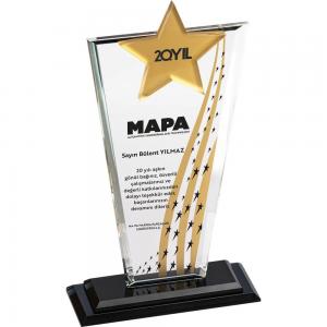 Kristal Plaket ( 12 x 30 cm )