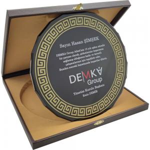 Kutulu Kristal Plaket ( 25 x 25 cm )