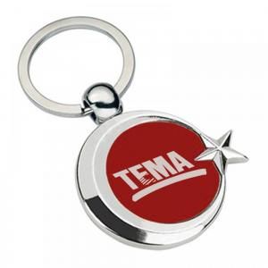 Ayyıldız Çift Yön Metal Anahtarlık