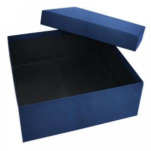 Sedir Deri Görünümlü Geçme Kapak Kutu (30x30x10 Cm)