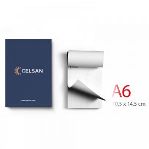 Kapak Geçmeli A6 Bloknot