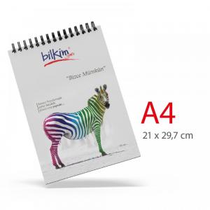 A4 Karton Kapaklı Spiralli Bloknot