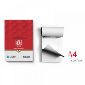 Kapak Geçmeli A4 Bloknot